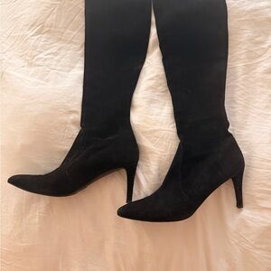 Stuart Weitzman Black Heeled Boots